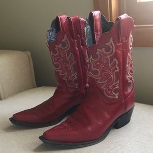 Justin Red Cowgirl Boots